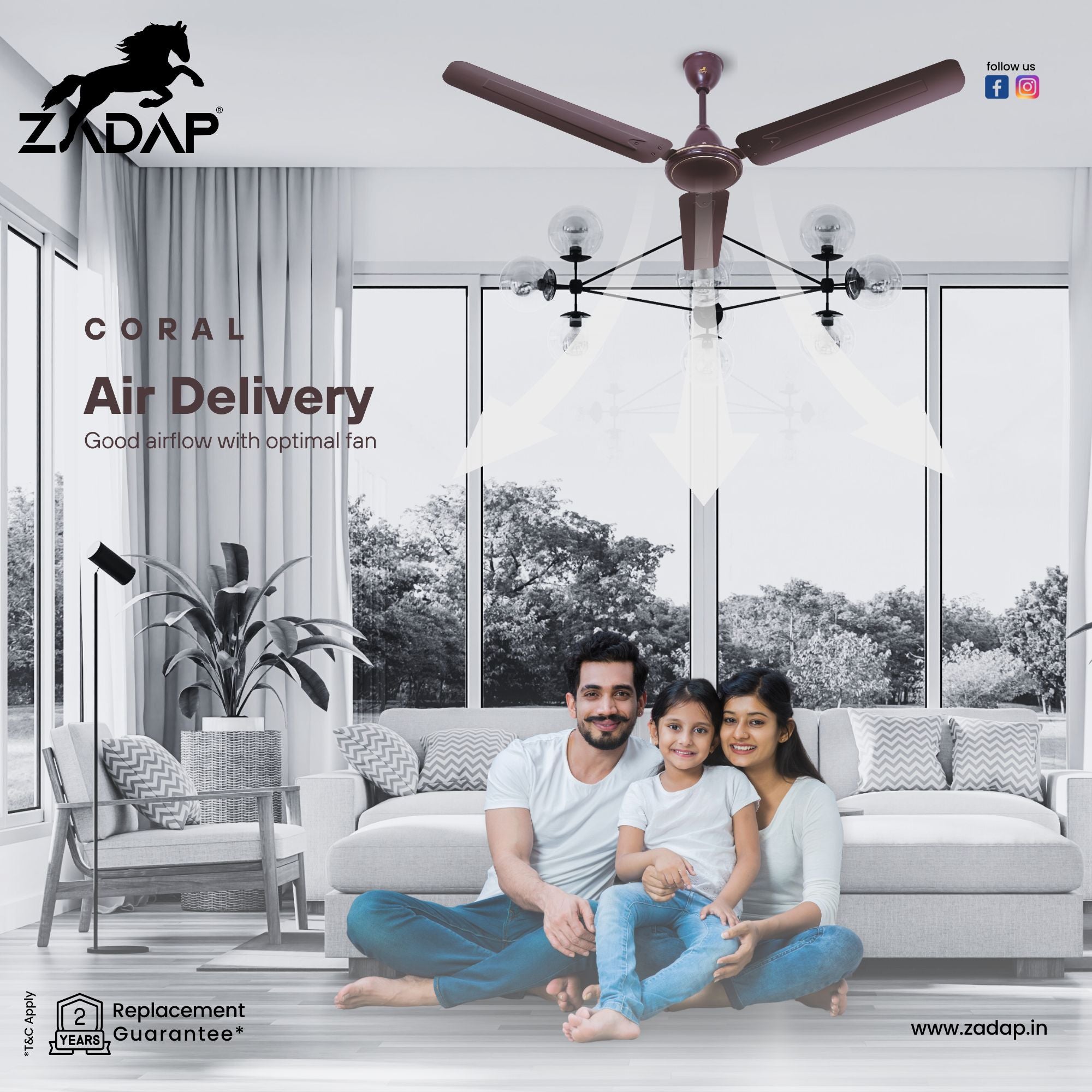 Ceiling Fan - CORAL