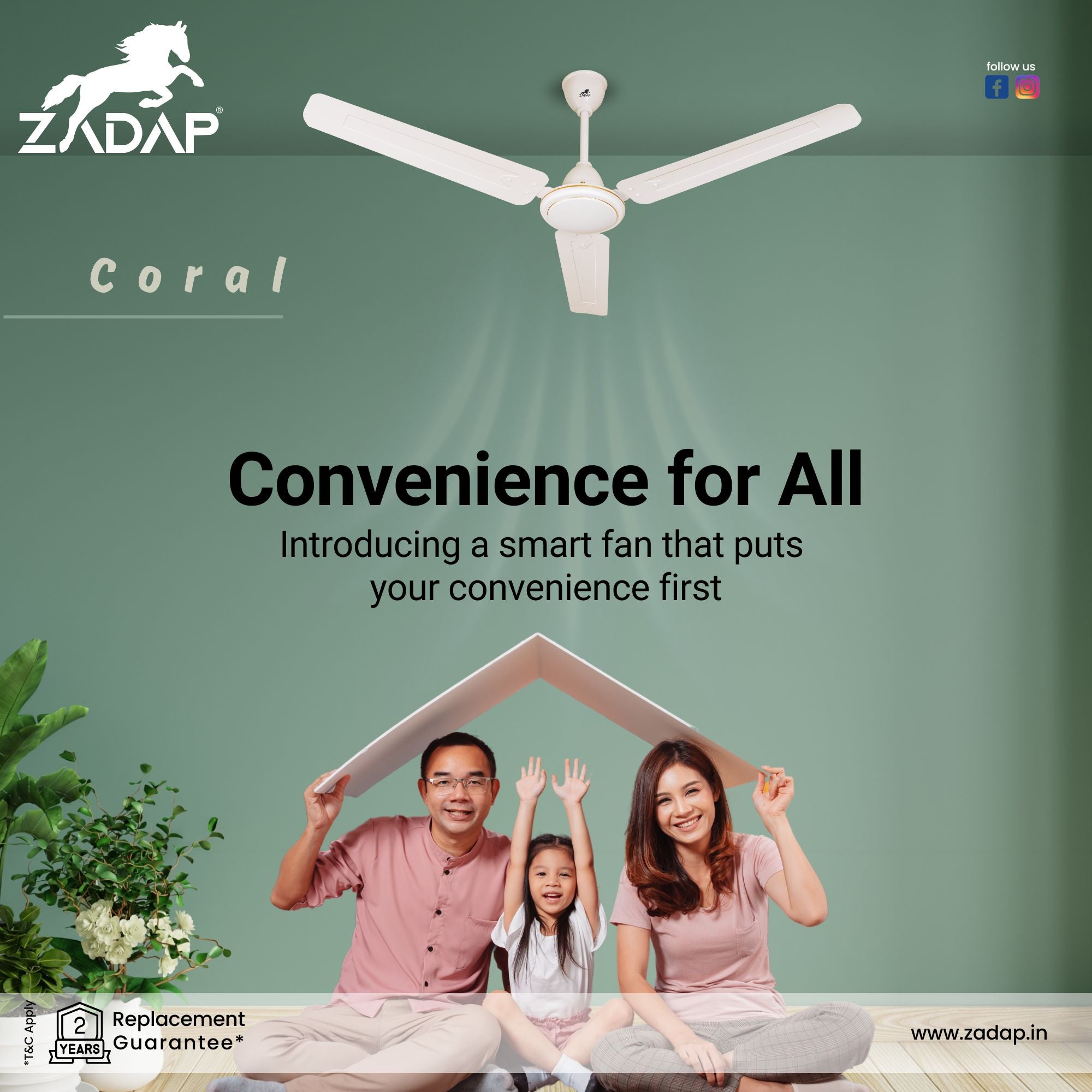 Ceiling Fan - CORAL