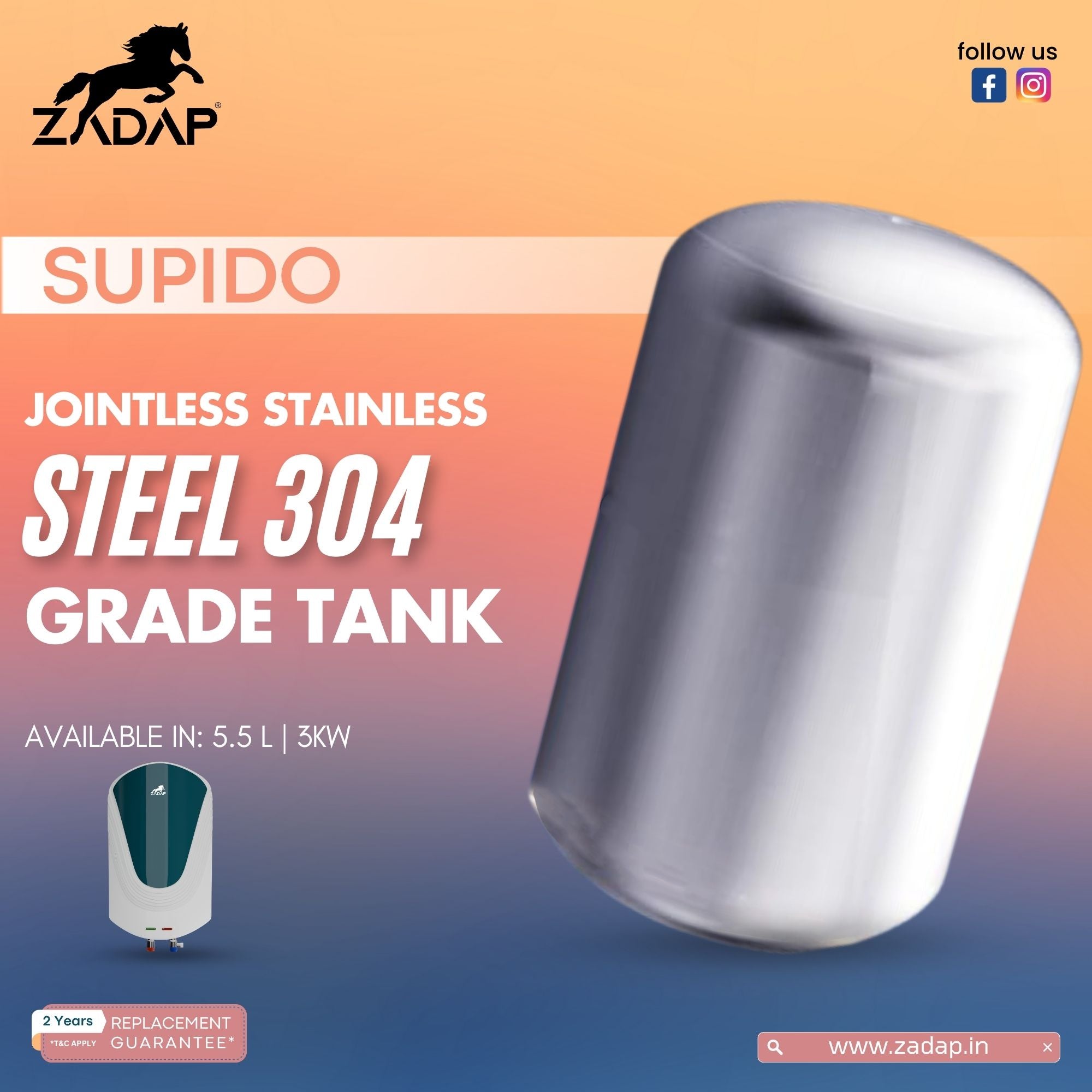 Instant Water Heater - Supido(5.5L)