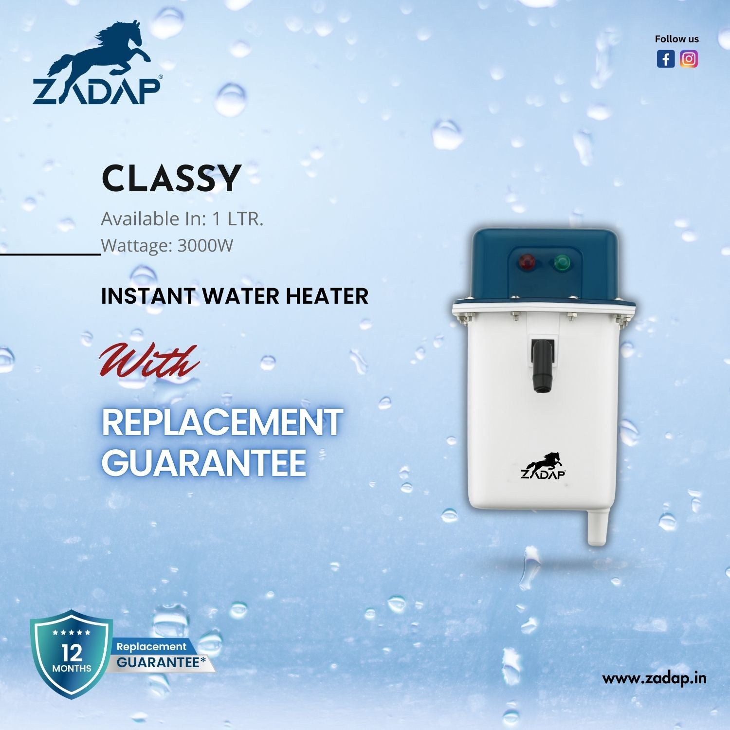 Portable Instant Water Heater - Classy