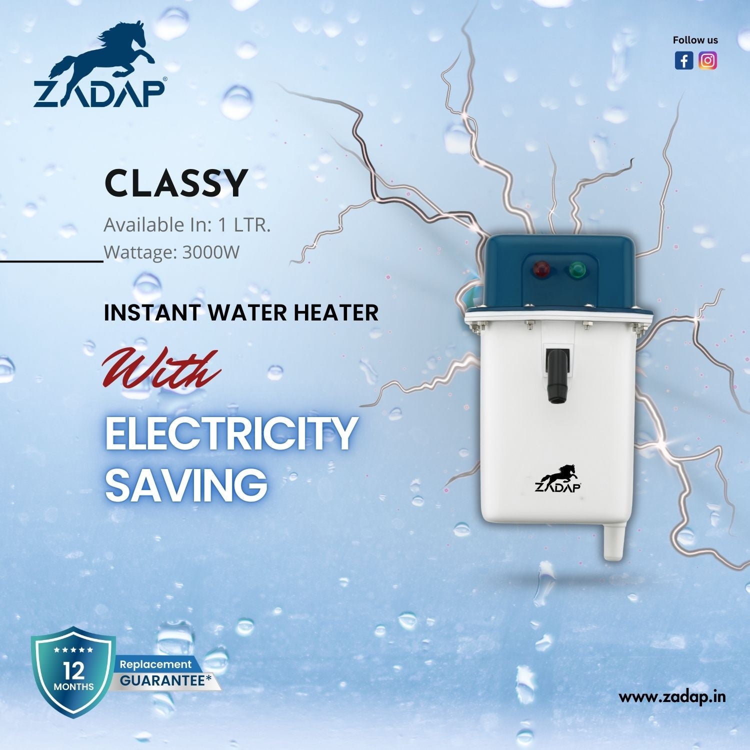Portable Instant Water Heater - Classy