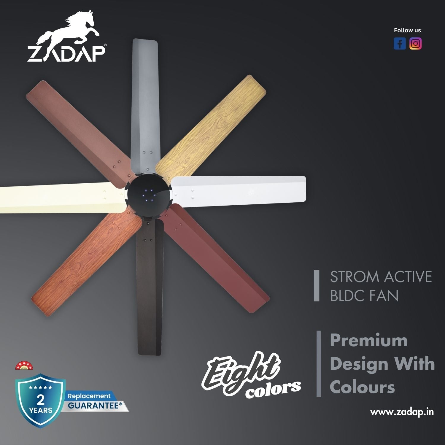BLDC Ceiling Fan - STROM (Ivory)