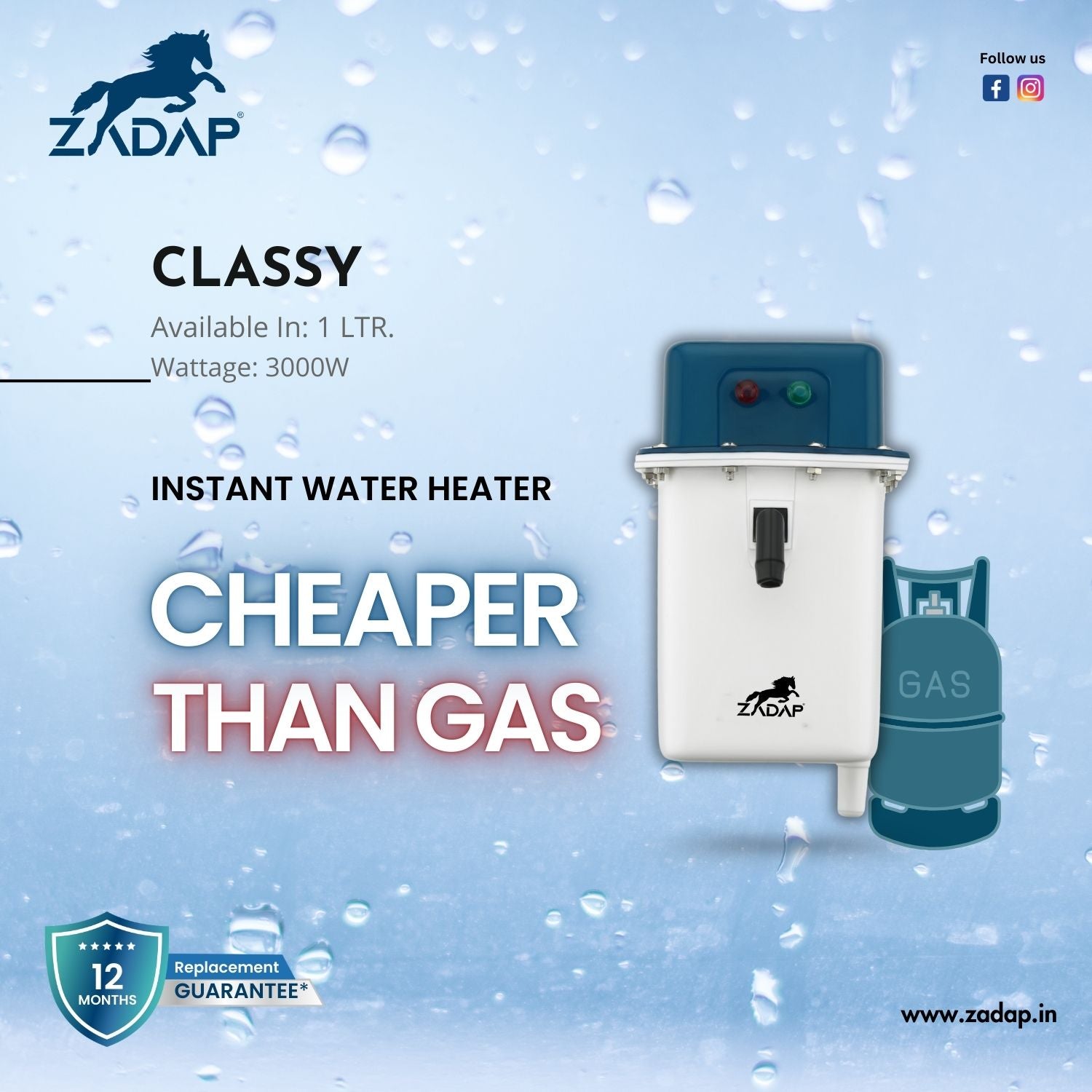 Portable Instant Water Heater - Classy