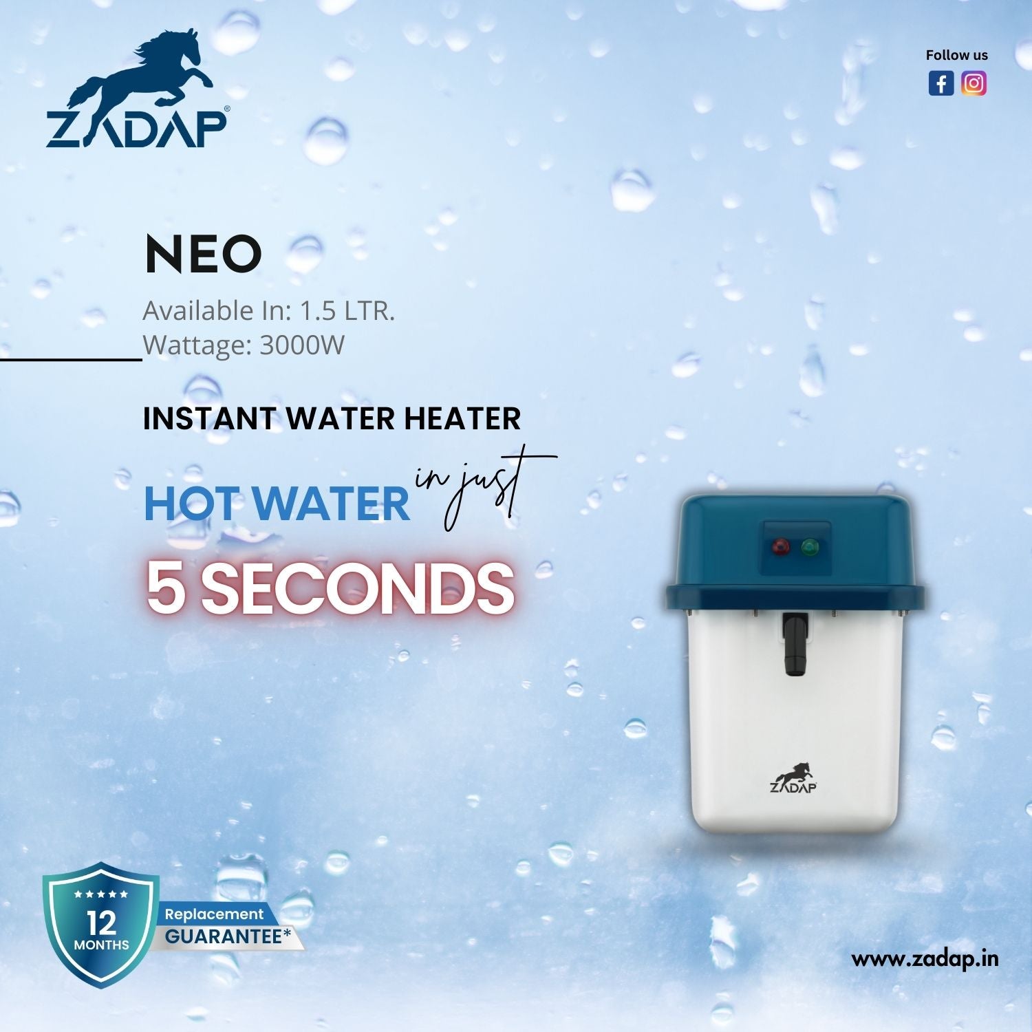 Portable Instant Water Heater - Neo