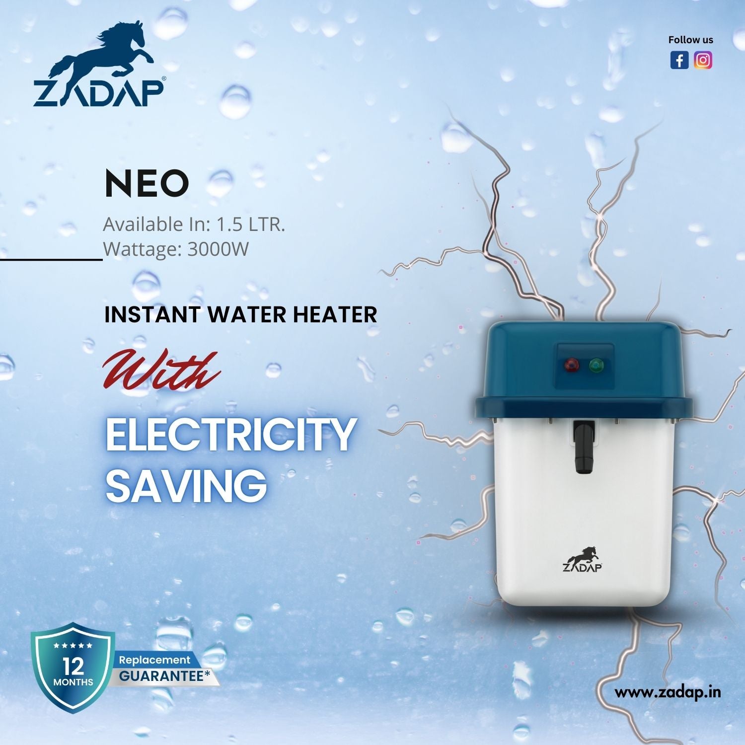 Portable Instant Water Heater - Neo