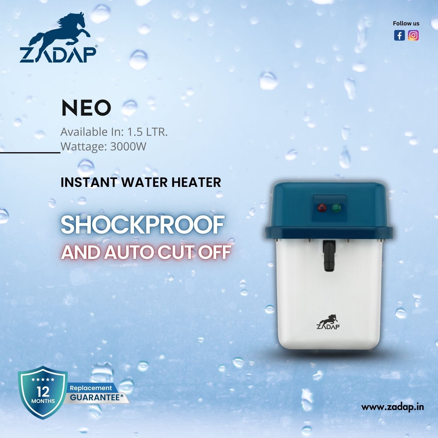 Portable Instant Water Heater - Neo