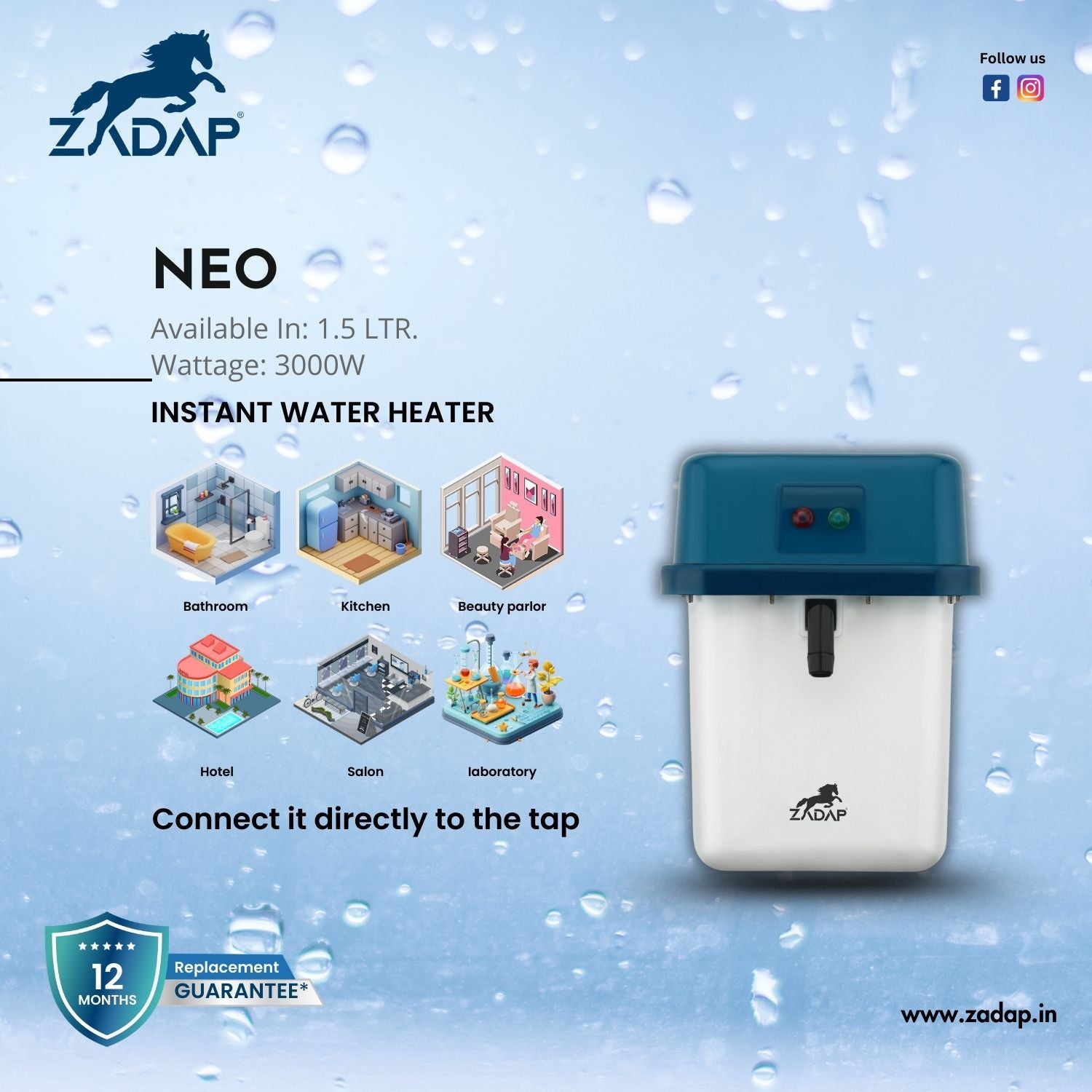 Portable Instant Water Heater - Neo