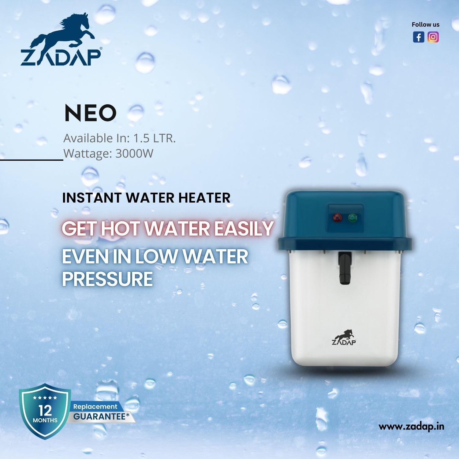 Portable Instant Water Heater - Neo