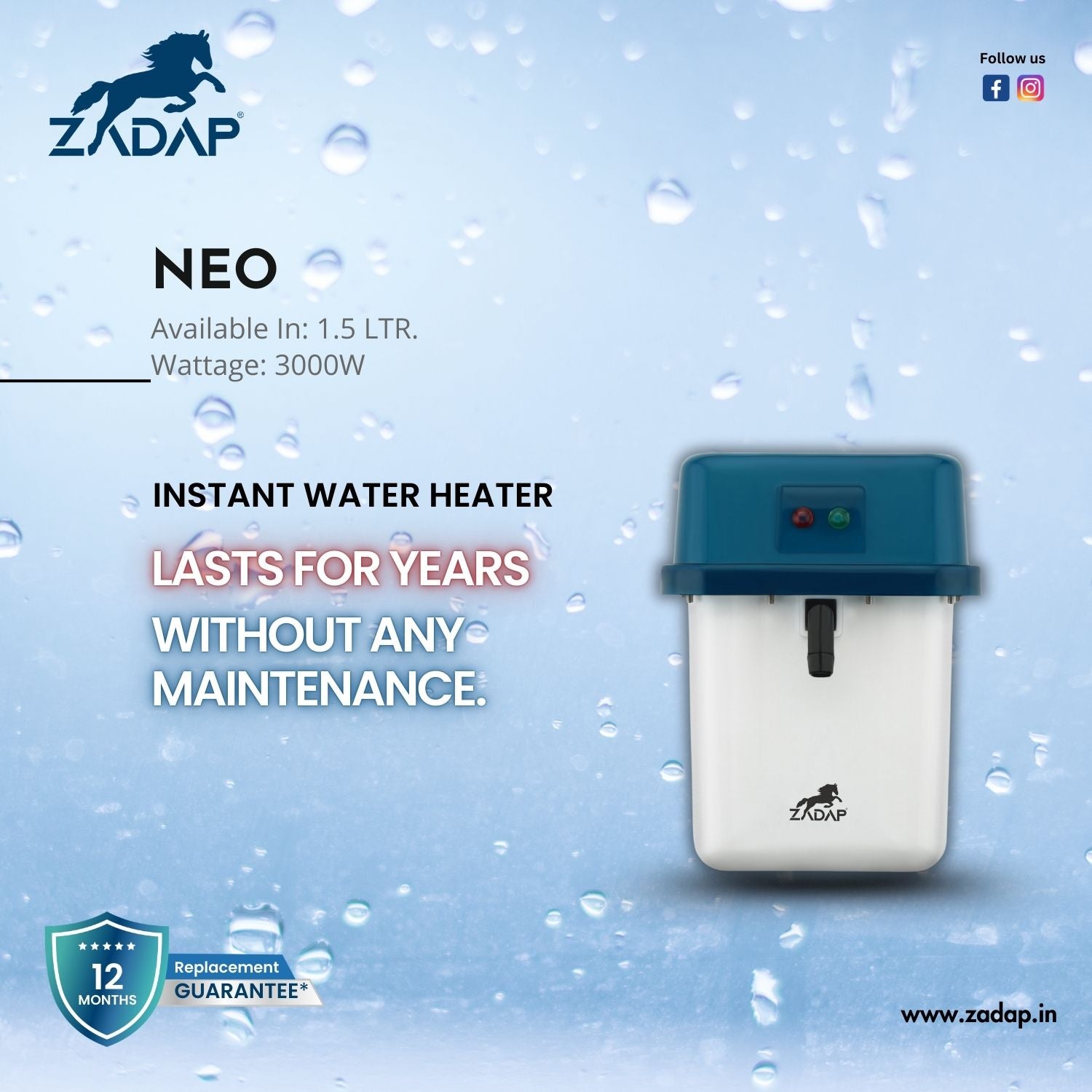 Portable Instant Water Heater - Neo