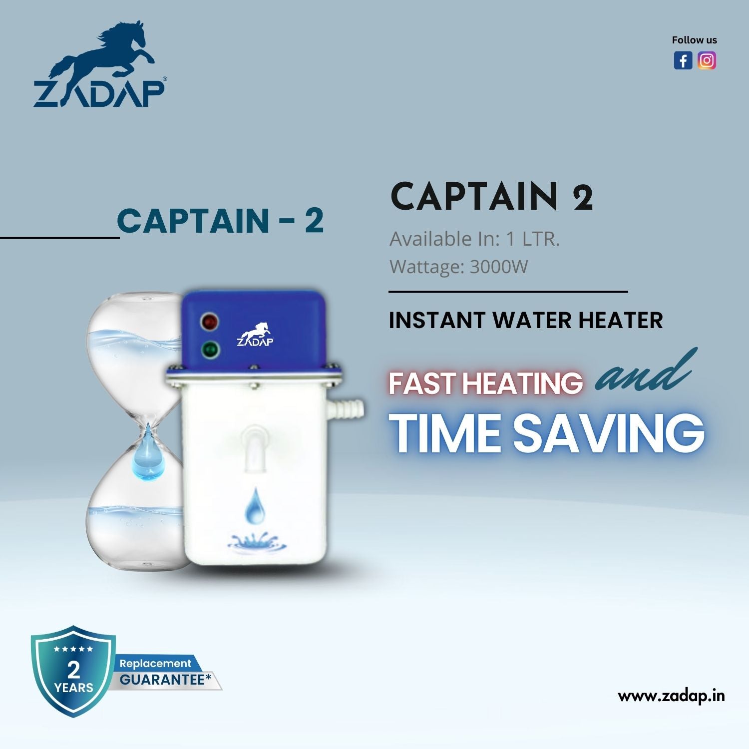 Portable Instant Water Heater - Captain 2