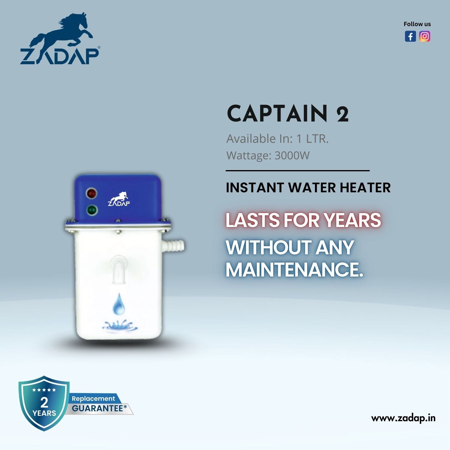 Portable Instant Water Heater - Captain 2