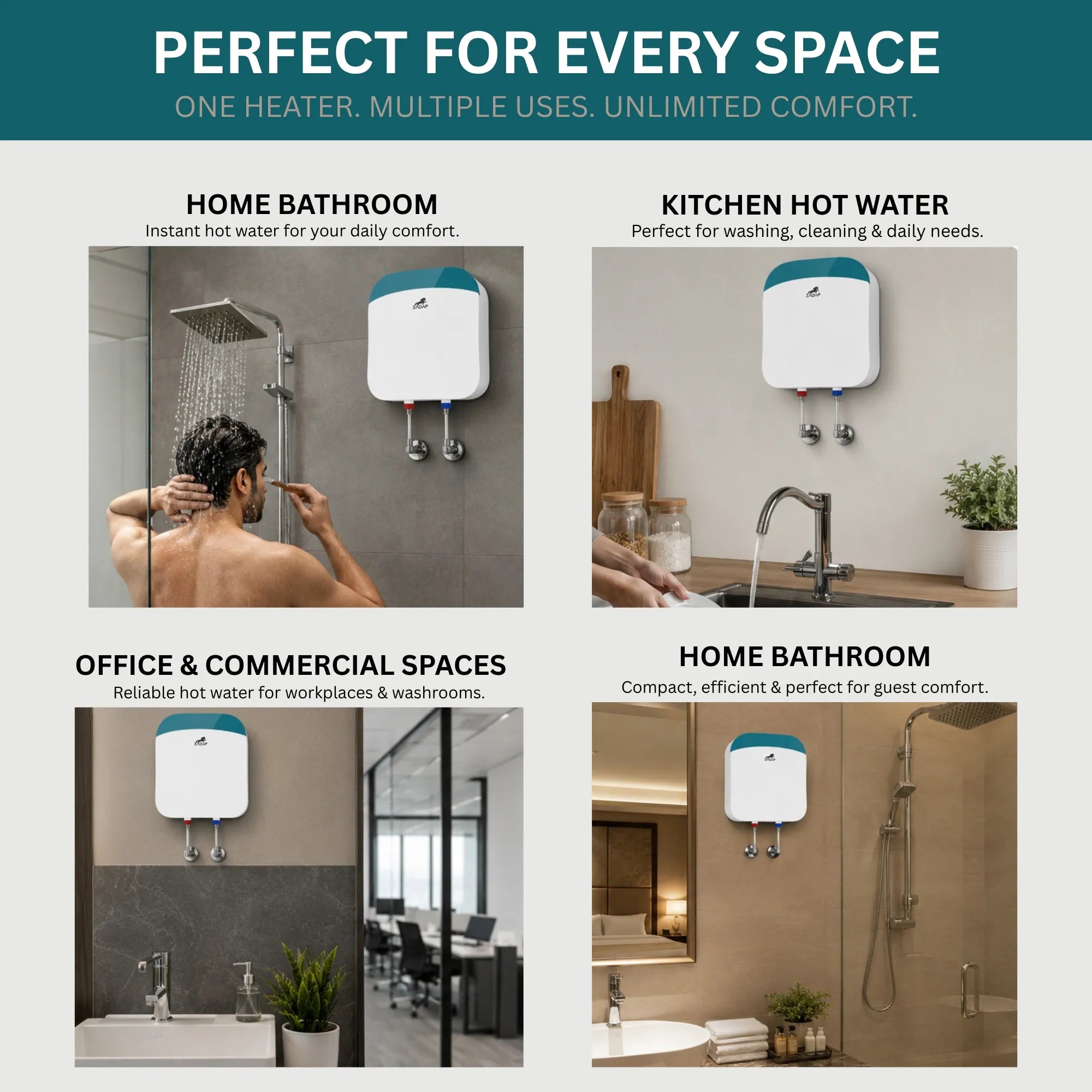 ZADAP Get Set Go Digital Tankless Water Heater | Instant Hot Water | IFH Technology™