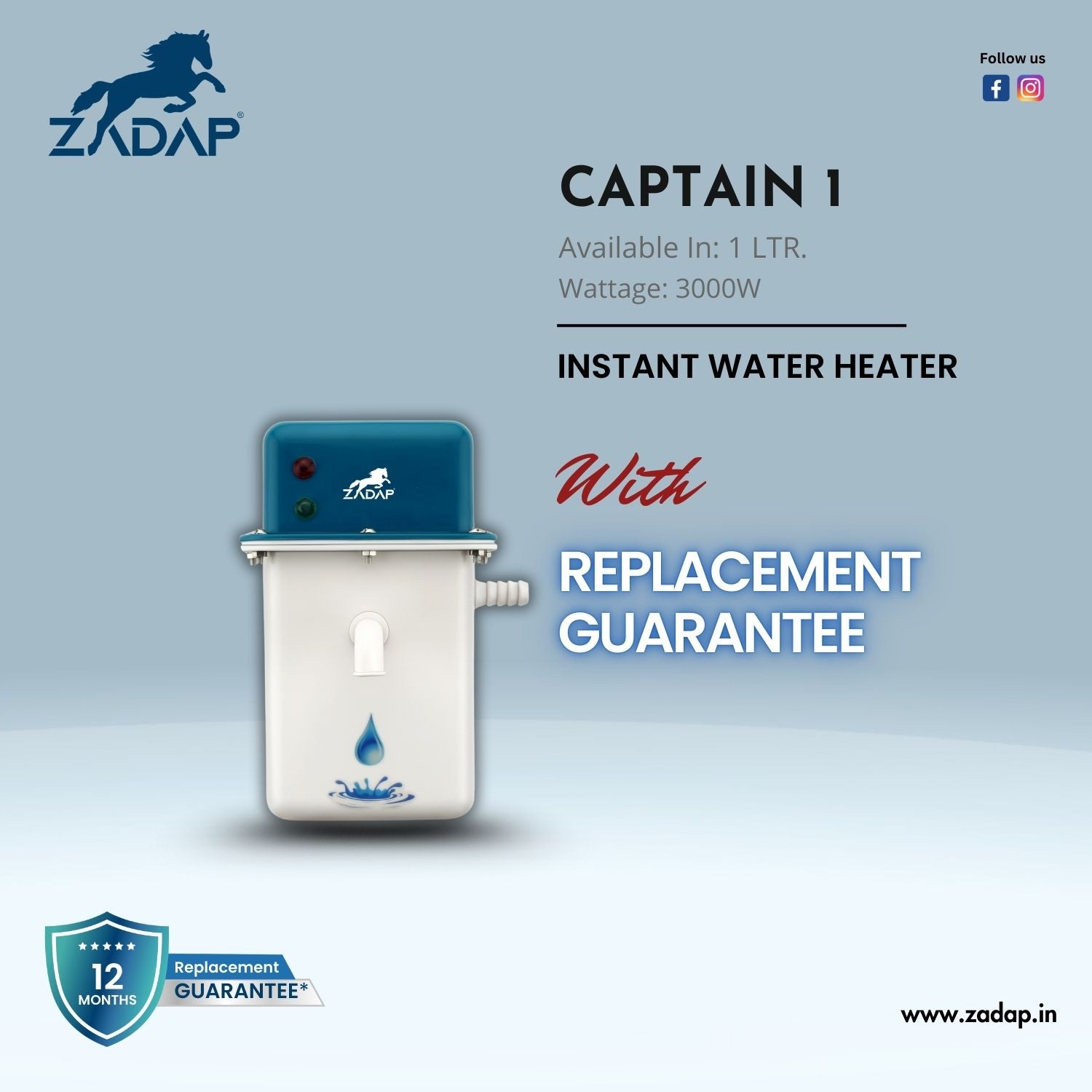 Portable Instant Water Heater - Captain 1