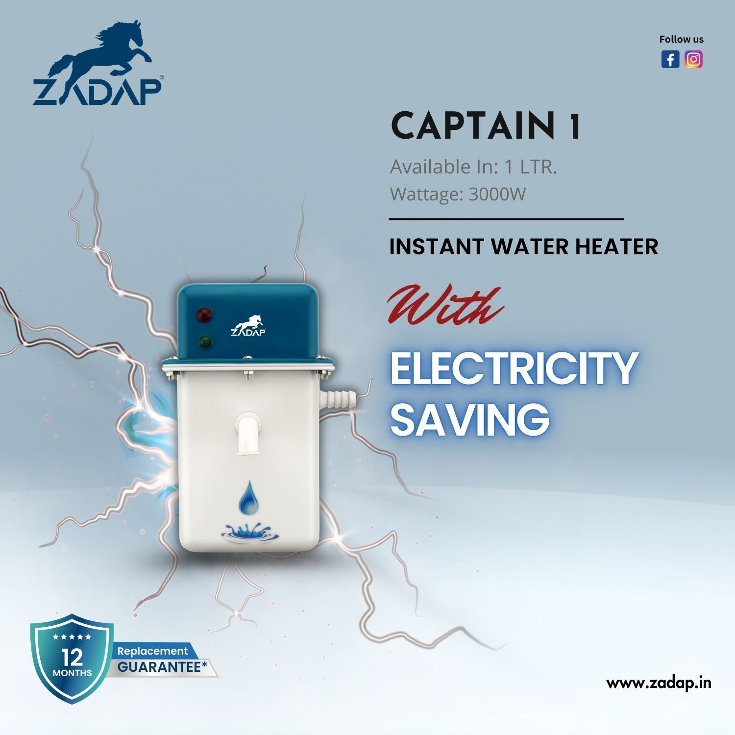 Portable Instant Water Heater - Captain 1