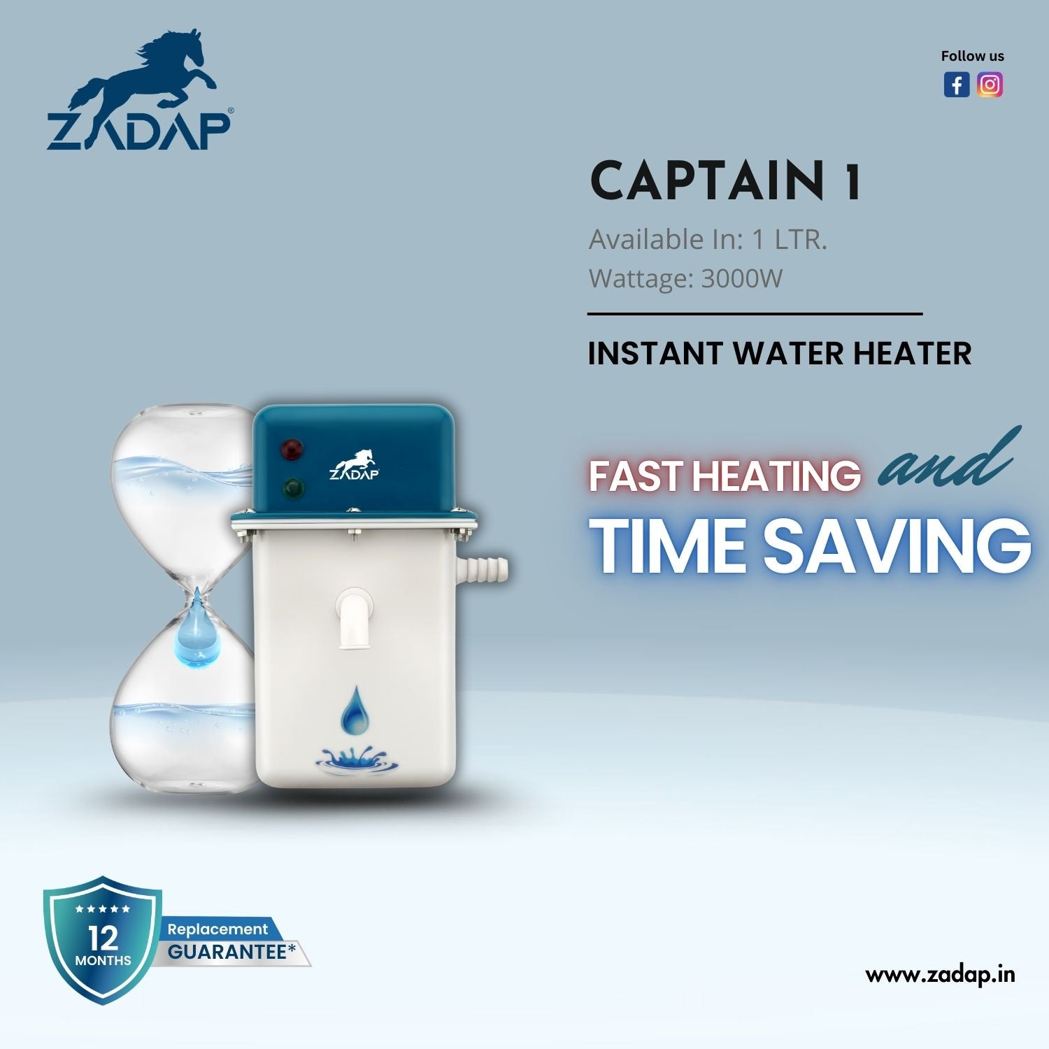 Portable Instant Water Heater - Captain 1