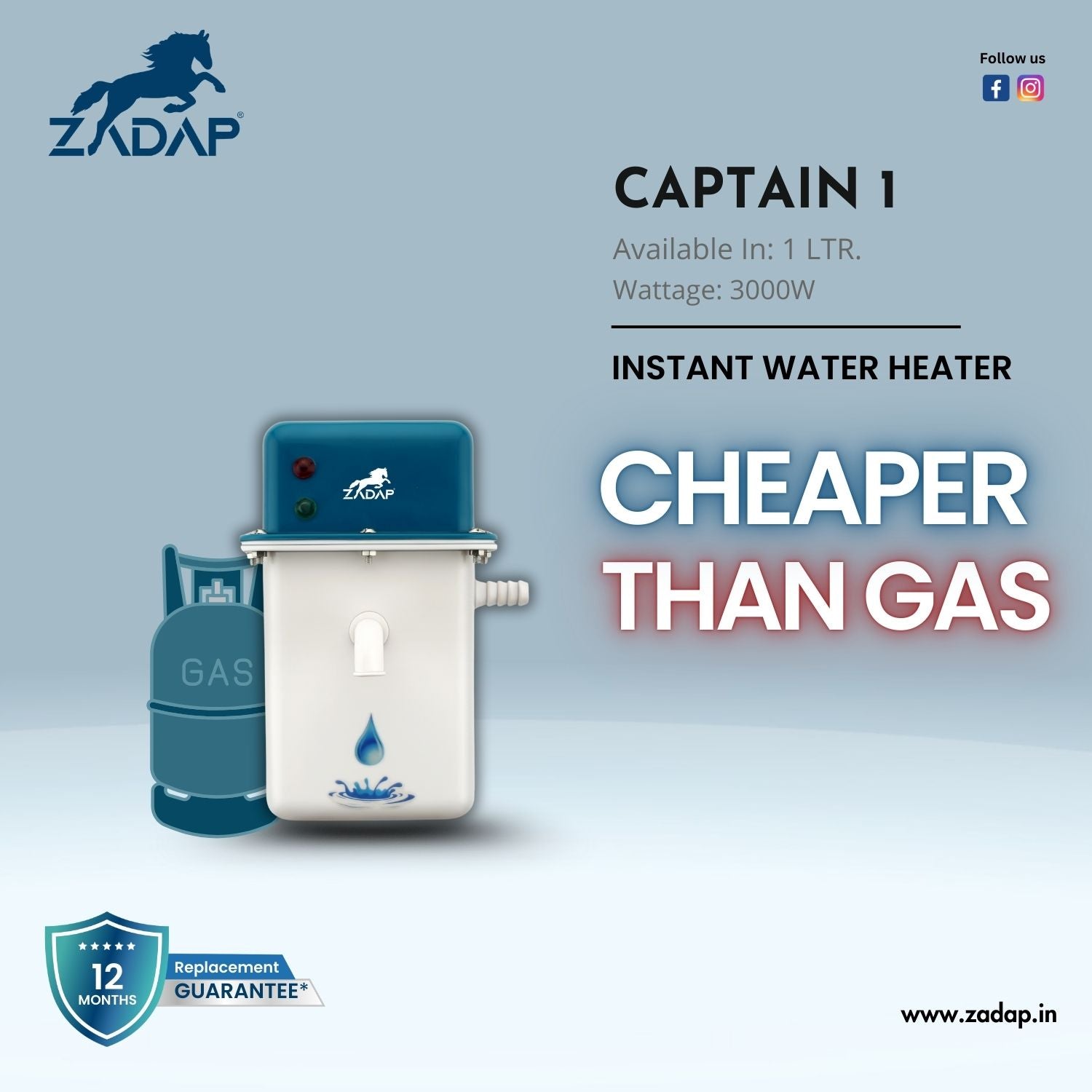 Portable Instant Water Heater - Captain 1