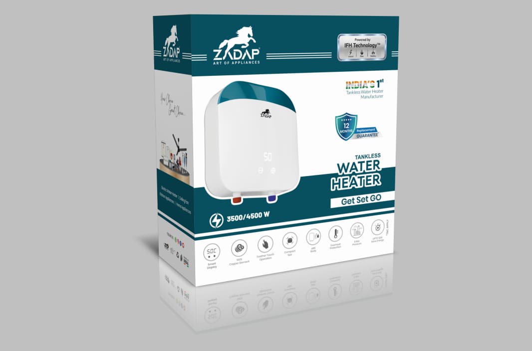 ZADAP Get Set Go Digital Tankless Water Heater