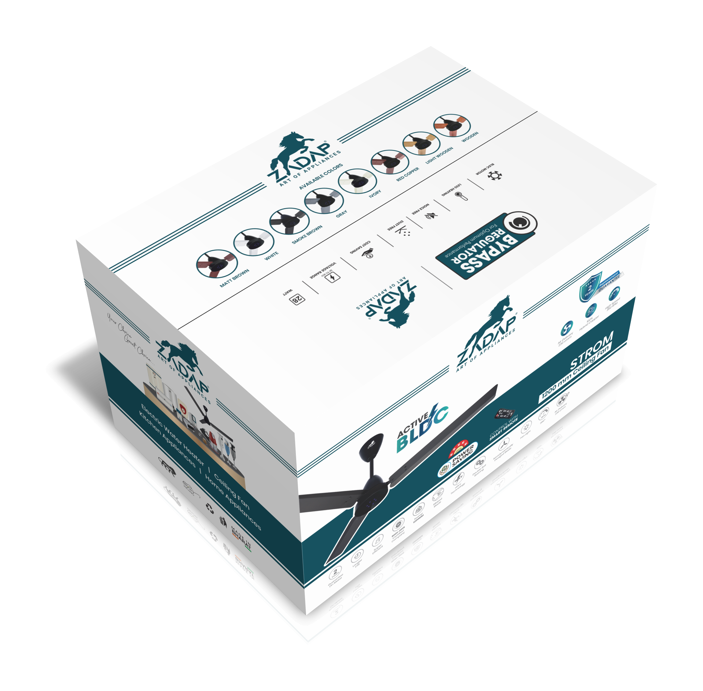 BLDC Ceiling Fan - STROM (Ivory)