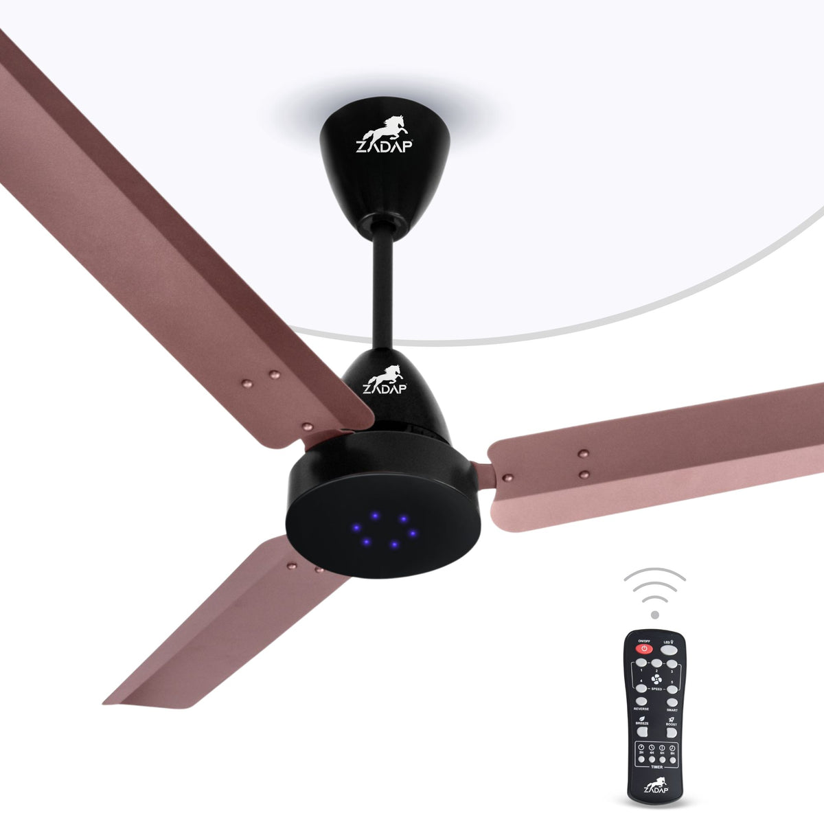 Zadap Strom BLDC Ceiling Fan with LED Lights | 28W Energy Saving | IR Remote | 900mm & 1200mm