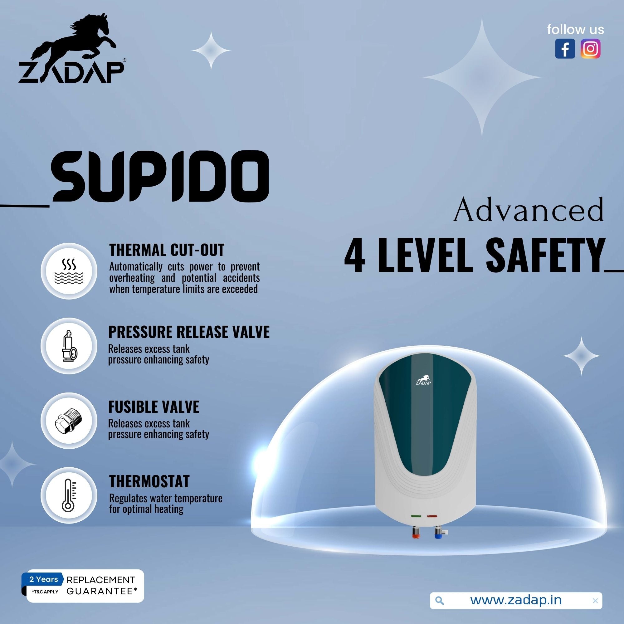 Instant Water Heater - Supido