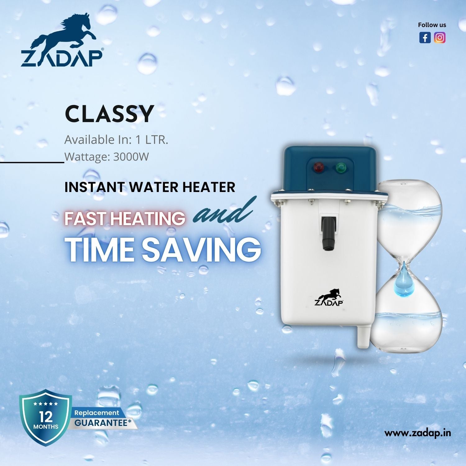 Portable Instant Water Heater - Classy