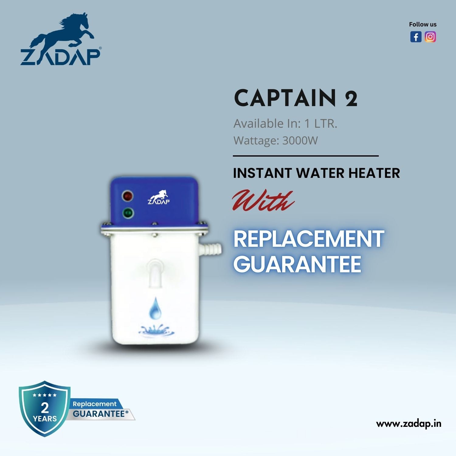Portable Instant Water Heater - Captain 2