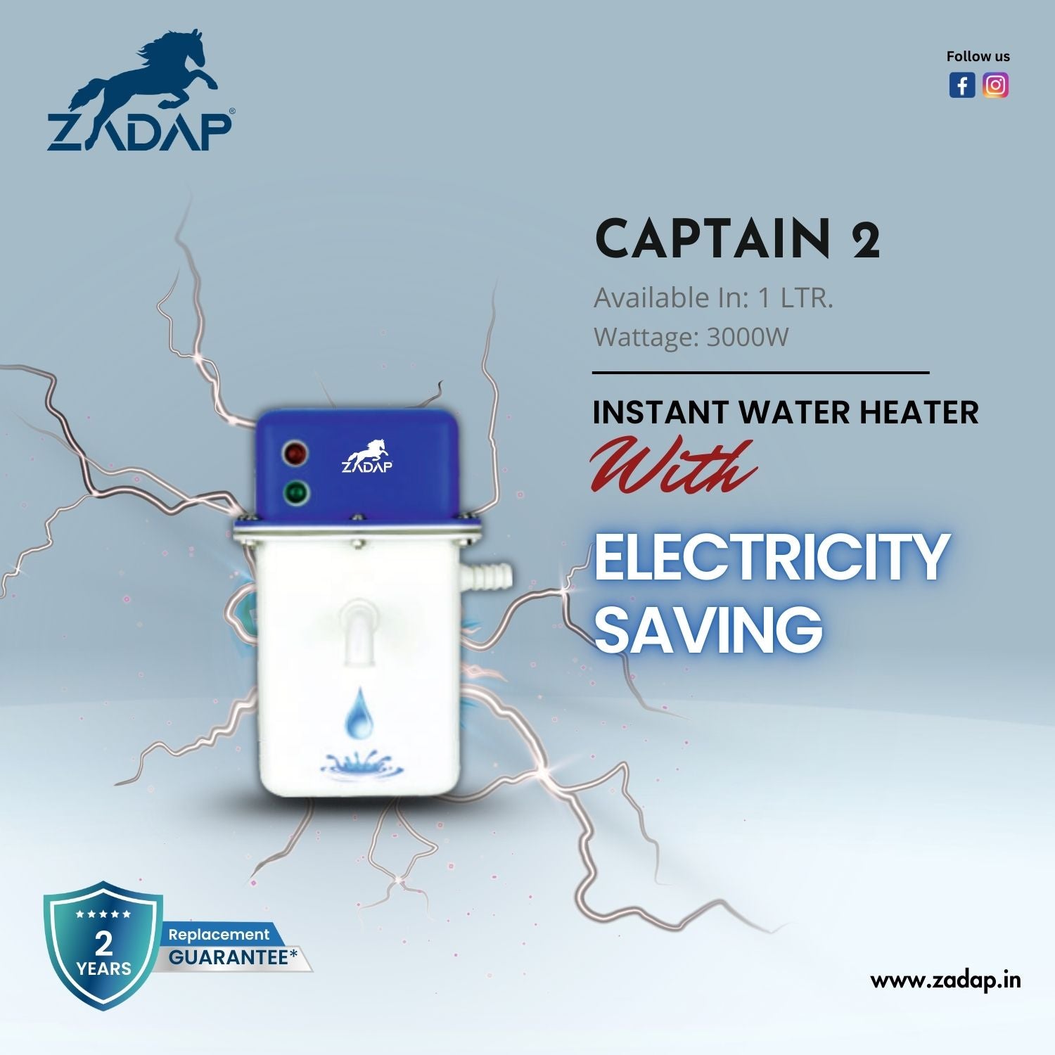 Portable Instant Water Heater - Captain 2