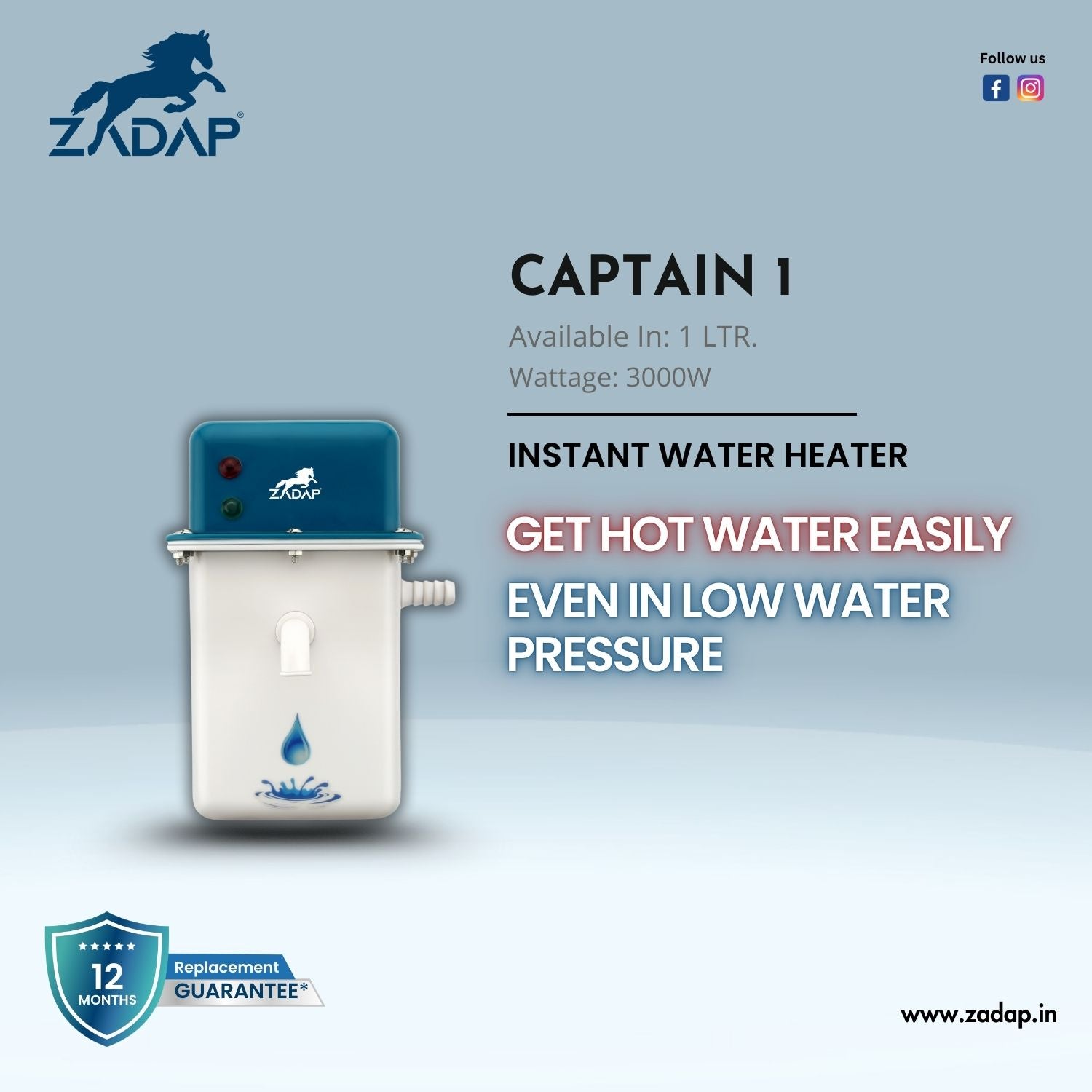 Portable Instant Water Heater - Captain 1